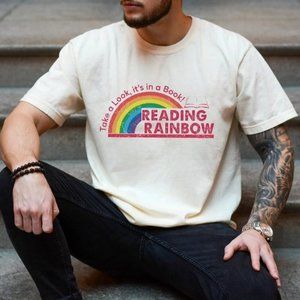 Reading Rainbow Shirt Retro Librarian Shirt